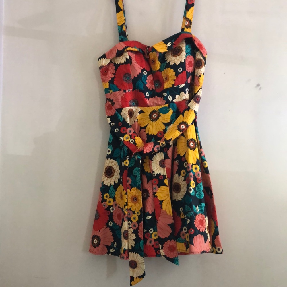 ModCloth/Ixia Flower Print Dress